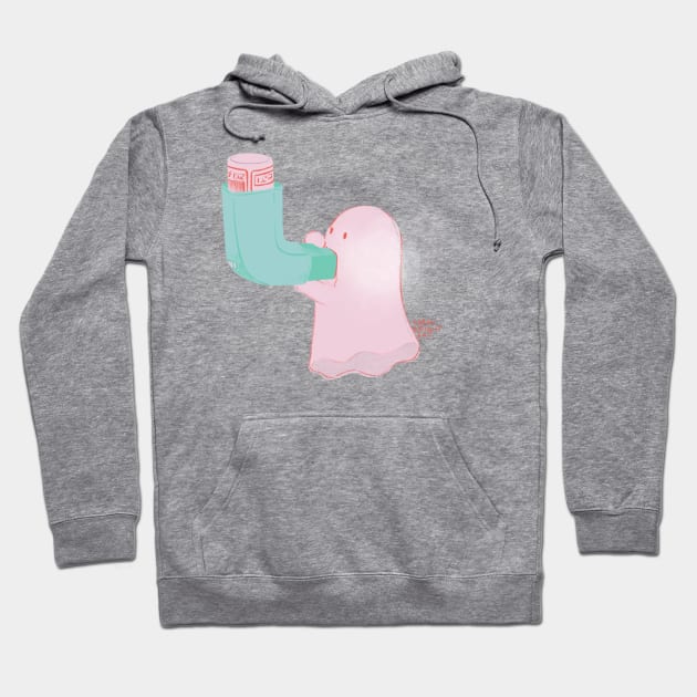 Asthma Inhaler Hoodie by SarahWrightArt